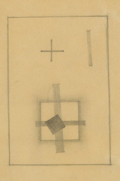 Study for Suprematist Cross Kazimir Malevich